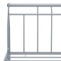 vidaXL Bettgestell Grau Metall 140x200 cm vidaXL Bettgestell Grau Metall 140x200 cm
