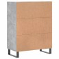 vidaXL Sideboard Betongrau 69,5x34x90 cm Holzwerkstoff vidaXL Sideboard Betongrau 69,5x34x90 cm Holzwerkstoff