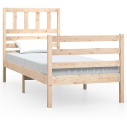 vidaXL Massivholzbett 100x200 cm