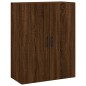 Highboard Braun Eichen-Optik 69,5x34x180 cm Holzwerkstoff Highboard Braun Eichen-Optik 69,5x34x180 cm Holzwerkstoff