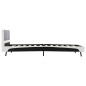 Bett mit Memory-Schaum-Matratze Kunstleder 90×200cm Bett mit Memory-Schaum-Matratze Kunstleder 90×200cm