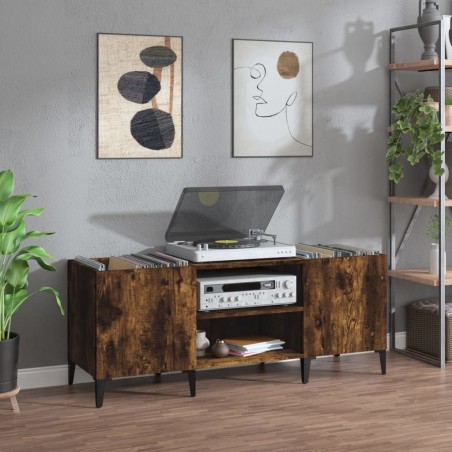 vidaXL Plattenschrank Räuchereiche 121x38x48 cm Holzwerkstoff