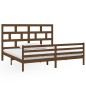 vidaXL Massivholzbett Honigbraun Kiefer 200x200 cm vidaXL Massivholzbett Honigbraun Kiefer 200x200 cm
