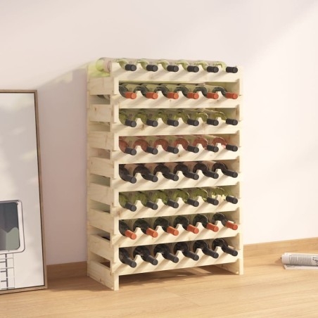 vidaXL Weinregal 65x29x90 cm Massivholz Kiefer