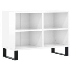 vidaXL TV-Schrank Hochglanz-Weiß 69,5x30x50 cm Holzwerkstoff