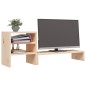 vidaXL Monitorständer 81x20x30 cm Massivholz Kiefer vidaXL Monitorständer 81x20x30 cm Massivholz Kiefer