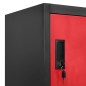 vidaXL Schließfachschrank Anthrazit und Rot 90x45x180 cm Stahl vidaXL Schließfachschrank Anthrazit und Rot 90x45x180 cm Stahl