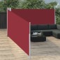 vidaXL Ausziehbare Seitenmarkise Rot 140 x 1000 cm vidaXL Ausziehbare Seitenmarkise Rot 140 x 1000 cm