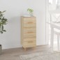 vidaXL Sideboard Sonoma-Eiche 34,5x34x90 cm Holzwerkstoff vidaXL Sideboard Sonoma-Eiche 34,5x34x90 cm Holzwerkstoff