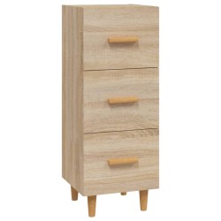 vidaXL Sideboard Sonoma-Eiche 34,5x34x90 cm Holzwerkstoff