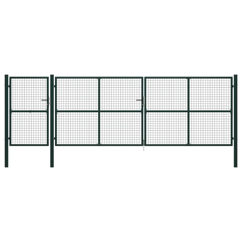 vidaXL Gartentor Stahl 500×150 cm Grün vidaXL Gartentor Stahl 500×150 cm Grün