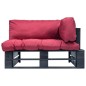 Outdoor-Sofa Paletten mit Kissen in Rot Kiefernholz Outdoor-Sofa Paletten mit Kissen in Rot Kiefernholz
