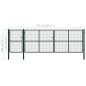 vidaXL Gartentor Stahl 500×150 cm Grün vidaXL Gartentor Stahl 500×150 cm Grün