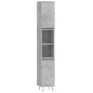 vidaXL Badschrank Betongrau 30x30x190 cm Holzwerkstoff vidaXL Badschrank Betongrau 30x30x190 cm Holzwerkstoff