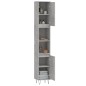 vidaXL Badschrank Betongrau 30x30x190 cm Holzwerkstoff vidaXL Badschrank Betongrau 30x30x190 cm Holzwerkstoff
