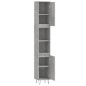 vidaXL Badschrank Betongrau 30x30x190 cm Holzwerkstoff vidaXL Badschrank Betongrau 30x30x190 cm Holzwerkstoff