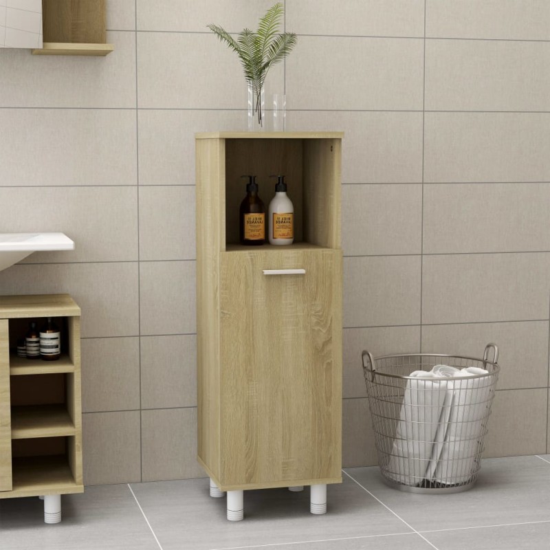 vidaXL Badezimmerschrank Sonoma-Eiche 30x30x95 cm Holzwerkstoff vidaXL Badezimmerschrank Sonoma-Eiche 30x30x95 cm Holzwerkstoff