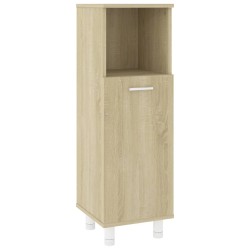 vidaXL Badezimmerschrank Sonoma-Eiche 30x30x95 cm Holzwerkstoff