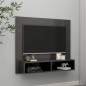 vidaXL TV-Wandschrank Hochglanz-Grau 102x23,5x90 cm Holzwerkstoff vidaXL TV-Wandschrank Hochglanz-Grau 102x23,5x90 cm Holzwerkstoff