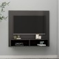 vidaXL TV-Wandschrank Hochglanz-Grau 102x23,5x90 cm Holzwerkstoff vidaXL TV-Wandschrank Hochglanz-Grau 102x23,5x90 cm Holzwerkstoff