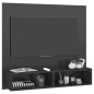 vidaXL TV-Wandschrank Hochglanz-Grau 102x23,5x90 cm Holzwerkstoff vidaXL TV-Wandschrank Hochglanz-Grau 102x23,5x90 cm Holzwerkstoff