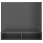 vidaXL TV-Wandschrank Hochglanz-Grau 102x23,5x90 cm Holzwerkstoff vidaXL TV-Wandschrank Hochglanz-Grau 102x23,5x90 cm Holzwerkstoff