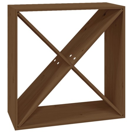 vidaXL Weinregal Honigbraun 62x25x62 cm Massivholz Kiefer