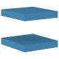 vidaXL Schwebende Wandregale 2 Stk. Blau 23x23,5x3,8 cm MDF