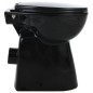 vidaXL Hohe Spülrandlose Toilette Soft-Close 7cm Höher Keramik Schwarz vidaXL Hohe Spülrandlose Toilette Soft-Close 7cm Höher Keramik Schwarz