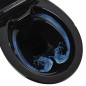 vidaXL Hohe Spülrandlose Toilette Soft-Close 7cm Höher Keramik Schwarz vidaXL Hohe Spülrandlose Toilette Soft-Close 7cm Höher Keramik Schwarz