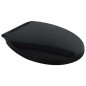 vidaXL Hohe Spülrandlose Toilette Soft-Close 7cm Höher Keramik Schwarz vidaXL Hohe Spülrandlose Toilette Soft-Close 7cm Höher Keramik Schwarz