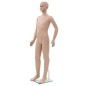 vidaXL Kinder-Schaufensterpuppe mit Glassockel Beige 140 cm vidaXL Kinder-Schaufensterpuppe mit Glassockel Beige 140 cm