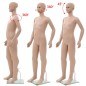 vidaXL Kinder-Schaufensterpuppe mit Glassockel Beige 140 cm vidaXL Kinder-Schaufensterpuppe mit Glassockel Beige 140 cm