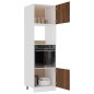 vidaXL Mikrowellenumbauschrank Braun Eichen-Optik 60x57x207 cm vidaXL Mikrowellenumbauschrank Braun Eichen-Optik 60x57x207 cm