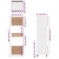 vidaXL Mikrowellenumbauschrank Braun Eichen-Optik 60x57x207 cm vidaXL Mikrowellenumbauschrank Braun Eichen-Optik 60x57x207 cm
