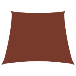 vidaXL Sonnensegel Oxford-Gewebe Trapezförmig 3/5x4 m Terracotta