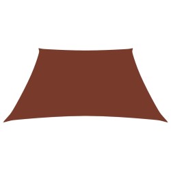 vidaXL Sonnensegel Oxford-Gewebe Trapezförmig 3/5x4 m Terracotta