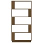 vidaXL Bücherregal/Raumteiler Honigbraun 80x25x163,5 cm Massivholz vidaXL Bücherregal/Raumteiler Honigbraun 80x25x163,5 cm Massivholz