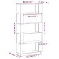 vidaXL Bücherregal/Raumteiler Honigbraun 80x25x163,5 cm Massivholz vidaXL Bücherregal/Raumteiler Honigbraun 80x25x163,5 cm Massivholz