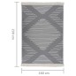 vidaXL Teppich Dunkelgrau 160x230 cm Baumwolle vidaXL Teppich Dunkelgrau 160x230 cm Baumwolle