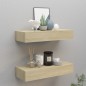 vidaXL Wand-Schubladenregale 2 Stk. Eichenoptik 60x23,5x10 cm MDF vidaXL Wand-Schubladenregale 2 Stk. Eichenoptik 60x23,5x10 cm MDF