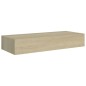 vidaXL Wand-Schubladenregale 2 Stk. Eichenoptik 60x23,5x10 cm MDF vidaXL Wand-Schubladenregale 2 Stk. Eichenoptik 60x23,5x10 cm MDF