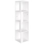 vidaXL Eckregal Weiß 33x33x132 cm Holzwerkstoff vidaXL Eckregal Weiß 33x33x132 cm Holzwerkstoff