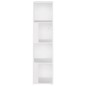 vidaXL Eckregal Weiß 33x33x132 cm Holzwerkstoff vidaXL Eckregal Weiß 33x33x132 cm Holzwerkstoff