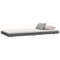vidaXL Massivholzbett Grau 75x190 cm Kiefer vidaXL Massivholzbett Grau 75x190 cm Kiefer