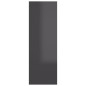 vidaXL TV-Schrank Hochglanz-Grau 30,5x30x90 cm Holzwerkstoff vidaXL TV-Schrank Hochglanz-Grau 30,5x30x90 cm Holzwerkstoff