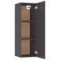 vidaXL TV-Schrank Hochglanz-Grau 30,5x30x90 cm Holzwerkstoff vidaXL TV-Schrank Hochglanz-Grau 30,5x30x90 cm Holzwerkstoff