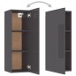 vidaXL TV-Schrank Hochglanz-Grau 30,5x30x90 cm Holzwerkstoff vidaXL TV-Schrank Hochglanz-Grau 30,5x30x90 cm Holzwerkstoff