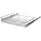 vidaXL Einbauschublade Korbauszug 2 Stk. Silbern 800 mm vidaXL Einbauschublade Korbauszug 2 Stk. Silbern 800 mm