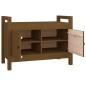 vidaXL Flurbank Honigbraun 80x40x60 cm Massivholz Kiefer vidaXL Flurbank Honigbraun 80x40x60 cm Massivholz Kiefer